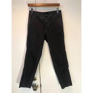 Prana Black Cargo Jeans Organic Cotton Blend Fitted 4/27